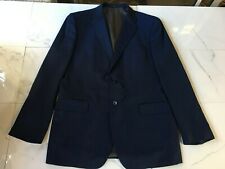 Saks Fifth Avenue Ing Loro Piana 100% Wool Two Button Blue Sport Coat Size 44L