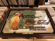 RARO Quadro specchio pubblicitario Coca Cola vintage epoca modernariato
