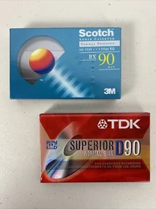 Scotch BX 90 Minute Cassette Tape Normal Bias Low Noise 135m TDK D90 Superior - Picture 1 of 3