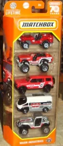 MATCHBOX 70 AÑOS - 5 PIEZAS WARN IND SET INC 1948 WILLYS/SCOUT/BRONCO/ESTAR/4x4 - Imagen 1 de 3