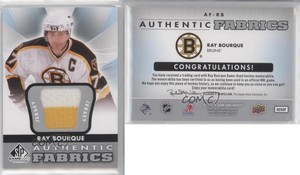 2012-13 SP Game Used Edition Authentic Fabrics Ray Bourque #AF-RB HOF