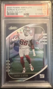 1/1 Panini Darius Slayton Galaxy Nero PSA 10 gemme come nuove #12 New York Giants come nuovo - Foto 1 di 3