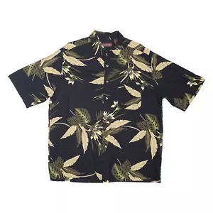 COVINGTON Mens Hawaiian Shirt Black L - Picture 1 of 6