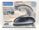 New Perfection Deluxe Travel Iron with Fabric Steamer Dual Voltage Worldwide