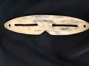 Alaskan Eskimo Inuit handgeschnitzte Sonnenbrille Nordwestküste - Bild 1 von 7