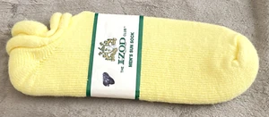 Vintage Men’s IZOD Pastel YELLOW Orlon Terry Cushion Foot ANKLE Sun SOCKS NEW - Picture 1 of 4