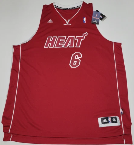 NWT Miami Heat Lebron James Christmas Edition Adidas SWINGMAN Jersey Mens 3XL Cover