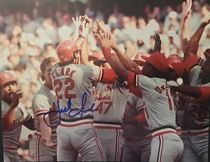 Jack Clark St Louis Cardinals 1985 NLCS Signed 8x10 Pic Autograph Photo Dodgers - Picture 1 of 1