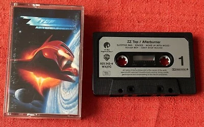 ZZ TOP - UK CASSETTE TAPE WITH PAPER LABELS - AFTERBURNER - Image 1 of 4