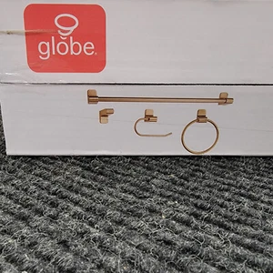 Globe Electric Positano 4-teiliges Badezimmerausstattung-Set | Mattes Messing | 51695 - Bild 1 von 2