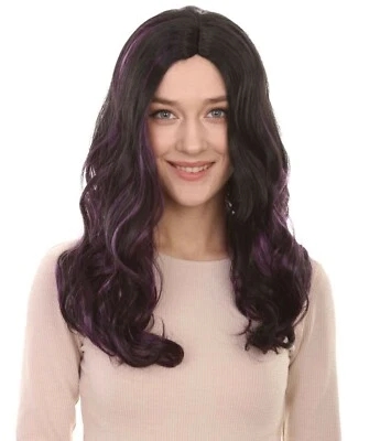 Superhero Womens Wig | Black Purple Sexy Cosplay Party Wig HW-191 - Image 1 of 4