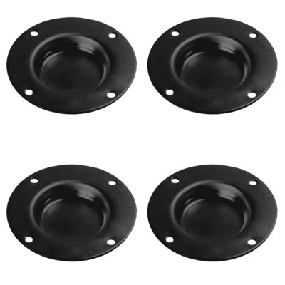 ADAM HALL HARDWARE 4 Adam Hall 4905 BLK Einbau Stapelmulden Stellmulden für Flightcase Gummifüße