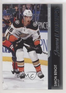2021-22 Upper Deck Series 1 Young Guns French Simon Benoit #228 Rookie RC