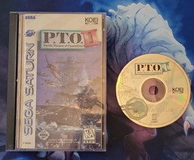 P.T.O. II, 2 Pacific Theater of Operations Sega Saturn Complete w/Reg Tested CIB