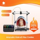 ANYCUBIC Kobra 3 Max Combo EB Version Big 3D Printer 600mm/s Multicolor Print