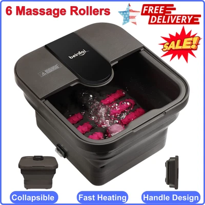 Foot Bath Spa Massager With Heat Bubbles Temp Adjustable Pedicure Foot Soak Feet - Image 1 of 4