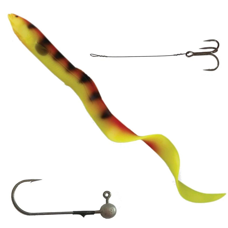 Savage Gear Real Eel Loose Body 40cm Golden Ambulance  Gummifisch + Haken - Bild 1 von 1