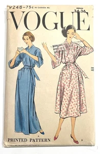 Vogue 9248 Vintage Sewing Pattern Robe Kimono Lingerie 34-36 UNCUT Sleep - Imagen 1 de 3