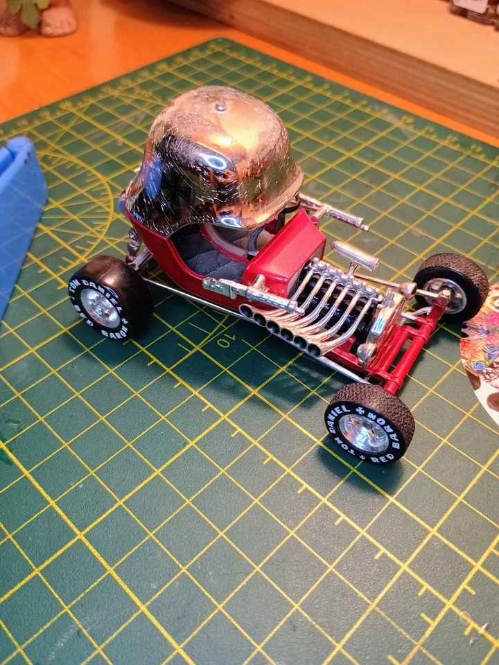 Toy Zone Iron Legends Tom Daniel Red Baron Die Cast coche escala 1:43 Hot Rod arrastre Foto 1 de 4