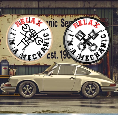 Reloj de Pared Mecánico, Regalo Mecánico Relax, Decoración Única de Garaje, Entusiasta del Coche Foto 1 de 4