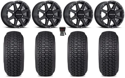Raceline Hostage 14" Wheels Black 30" Regulator 2 Tires Polaris Sportsman / RZR - Image 1 of 4