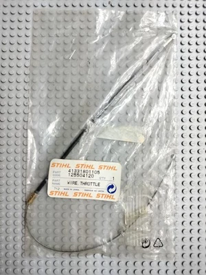 OEM GENUINE NEW OLD STOCK STIHL 4133-180-1105 THROTTLE CONTROL CABLE - Image 1 of 2