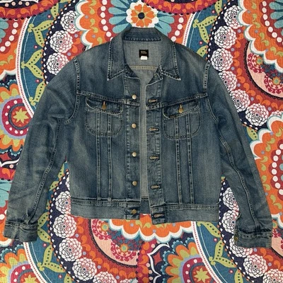 RRL DOUBLE RL RALPH LAUREN RRL JACKET SELVEDGE DENIM COWBOY JEAN SIZE M - Image 1 of 4