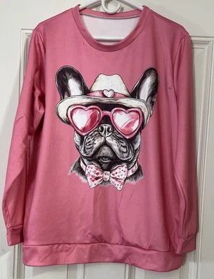 Sudadera Cuello Redondo Gráfico Bulldog Francés Talla XL Foto 1 de 4