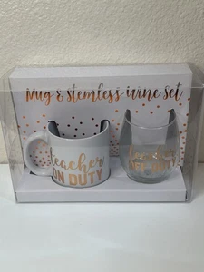 Juego de taza y vino sin tallo nuevo - Imagen 1 de 6