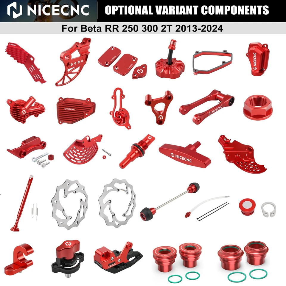 Kit de carrocería NICECNC eslabón descendente protector de disco de freno para Beta RR250 RR300 2013-2024 Foto 1 de 4