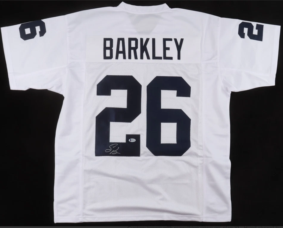 Saquan Barkley Penn State Nittany Lions Signed Sewn Jersey-COA (BAS) - Image 1 of 3