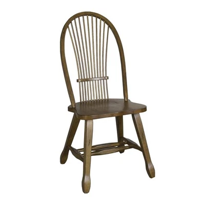 Treasures Sheaf Back Side Chair - Oak in Rustic Oak - Image 1 of 4
