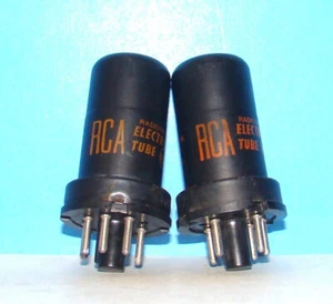 6J5 RCA 1960s radio audio metal amplifier vacuum 2 tubes valve tested 6J5GT 6J5G - Picture 1 of 3