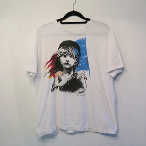 T-shirt vintage vintage 1986 Les Miserables Broadway musicale vintage M L supreme TEE - Foto 1 di 11