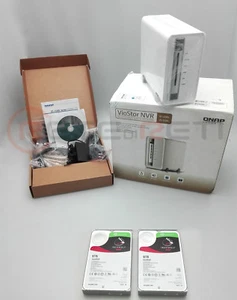 € 572+IVA QNAP VIOSTOR VS-2104L 2-Bay 16TB (2x 8TB Seagate Ironwolf) 1xGbE - Picture 1 of 1
