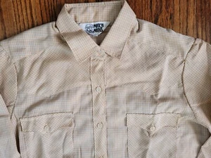 VINTAGE DEADSTOCK 1970S WESTERN COWBOY LONG SLEEVE SHIRT BLOUSE LADIES LARGE NOS - Picture 1 of 8