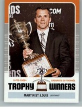 2011-12 O-Pee-Chee Trophy Winners #TW10 Martin St. Louis/Lady Byng (ref 130890)