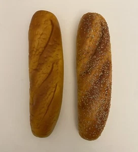 Lot Of 2 Bread Loaves Artificial Fake Food Display Prop Restaurant 12”Inch Loafs - Picture 1 of 7