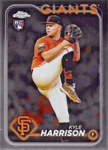 2024 Topps Chrome Kyle Harrison RC Refractor #191 Giants - Picture 1 of 3