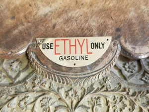 ETHYL Gas DATA PLATE - Packard & Other Makes - Picture 1 of 2