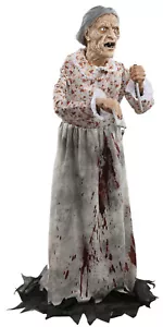 HALLOWEEN 5 FUSS GRANNY BATES PSYCHO PROP DEKORATION SPUKHAUS FRIEDHOF - Bild 1 von 3