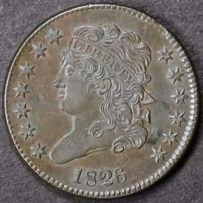 1826 Classic Head Half Cent - Uncirculated - Image 1 of 2