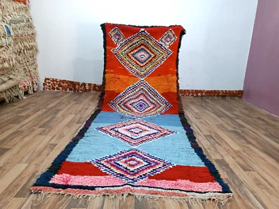 alfombra bereber vintage alfombra de corredor hecha a mano alfombra de corredor marroquí vintage Foto 1 de 4