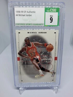 1998 Michael Jordan SP Authentic #4 CSG 9 - Image 1 of 2