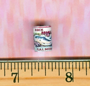 Dollhouse Miniature SIZE One Inch Scale ALL Metal Food Can of SALMON - Picture 1 of 2