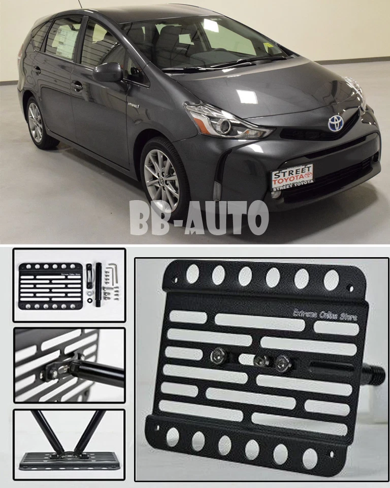 Soporte de montaje de matrícula de gancho de remolque para parachoques delantero para Toyota Prius V de 15 unidades Foto 1 de 1