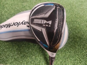 Taylormade SIM MAX V Steel 3 Hybrid 3H 19 Degree Stiff Flex Ventus 7S Headcover - Picture 1 of 6