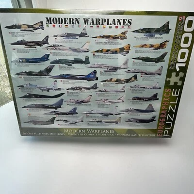 Eurographics Puzzle Modern Warplanes Jigsaw Military Airplanes New Sealed - Image 1 of 4