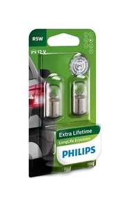 Bombillas indicadores de coche PHILIPS 12821LLECOB2 R5W LongLife EcoVision 12V 5W BA15s x2 - Imagen 1 de 1