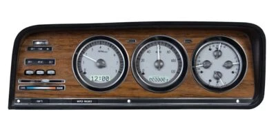 Dakota Digital 73-85 Jeep J-Trucks Silver / White LED Gauge Kit VHX-73J-WAG-S-W - Image 1 of 4
